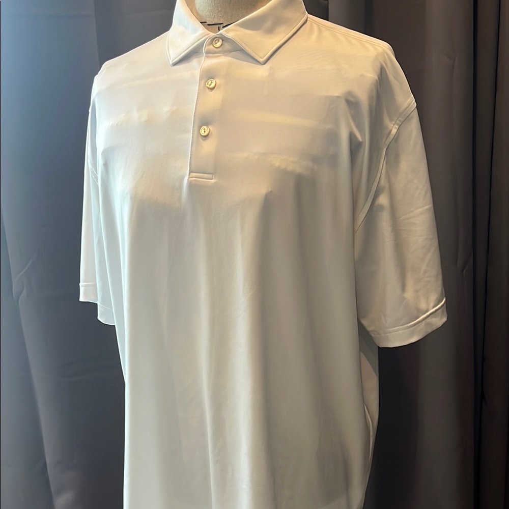 Peter Millar Classic White Men's Polo Shirt